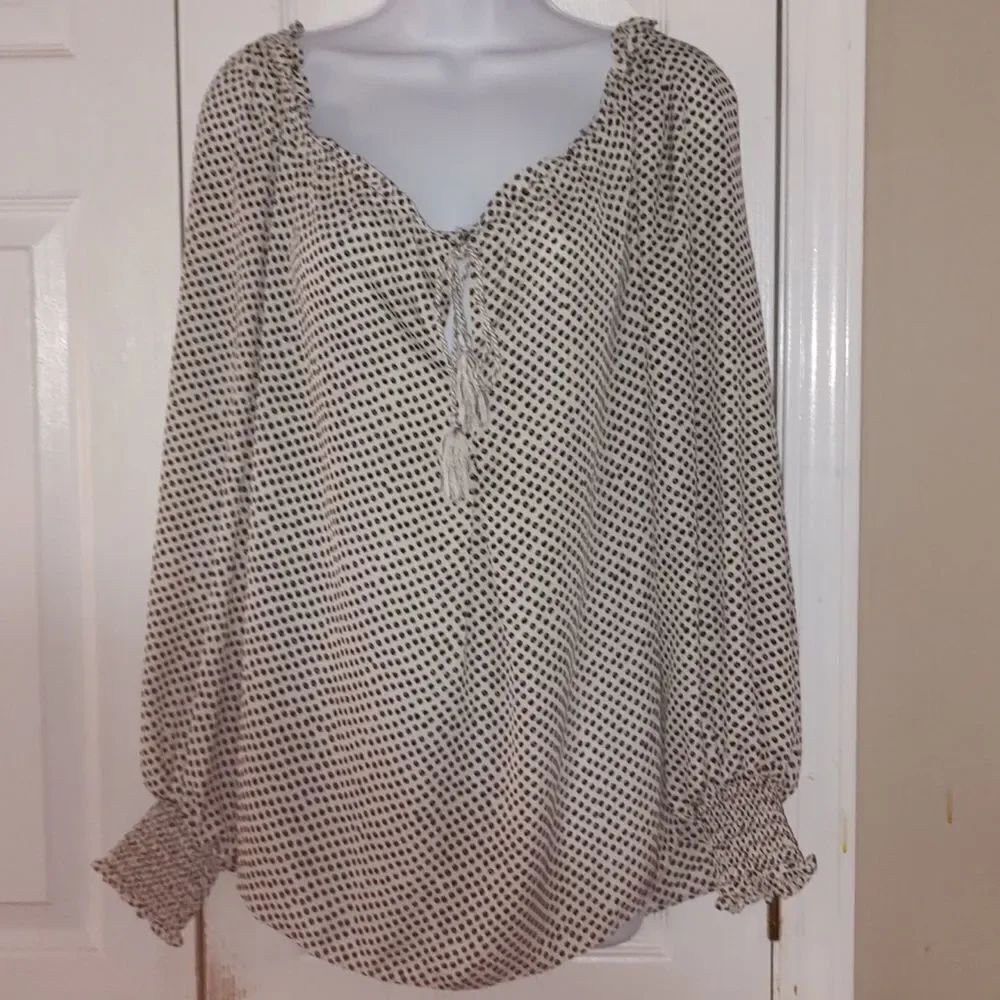 Max Studio over sized  printed blouse Sz L